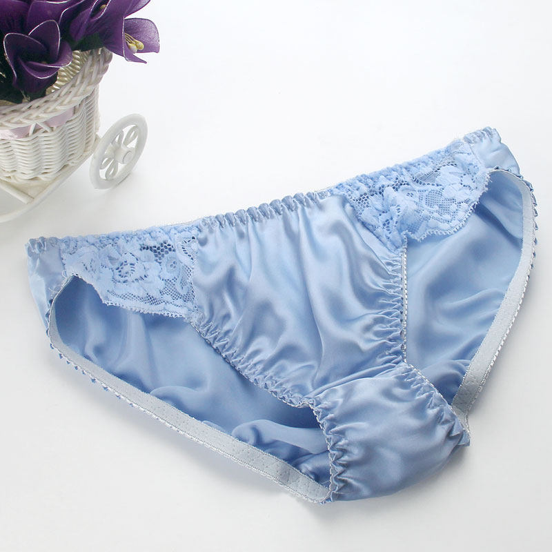 满2件包邮 100%桑蚕丝真丝内裤女丝绸三角裤透气排汗 蕾丝边,淘宝优惠券,粉丝福利购,淘宝优惠卷
