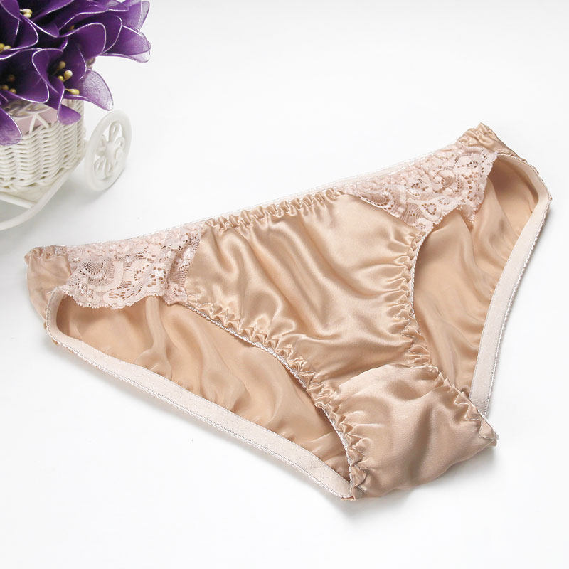 满2件包邮 100%桑蚕丝真丝内裤女丝绸三角裤透气排汗 蕾丝边,淘宝优惠券,粉丝福利购,淘宝优惠卷