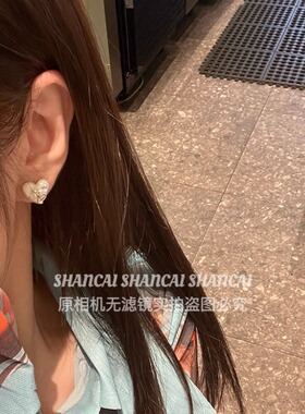 爱心土星AB款不对称耳钉