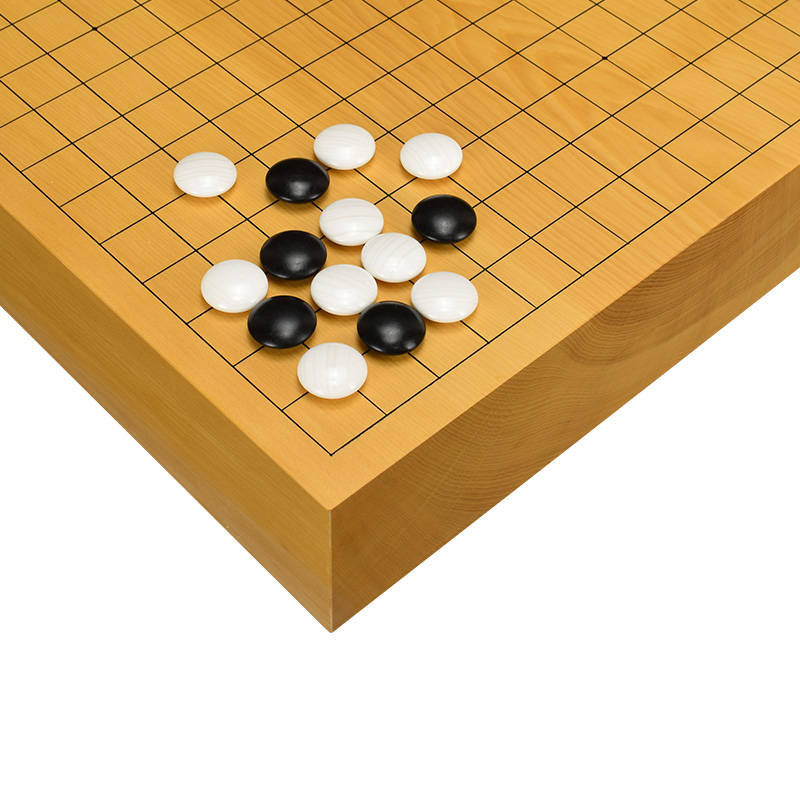 熊须围棋棋盘70mm香榧木独木碁盤板目XX9350一枚板日本本榧围棋盘-图3