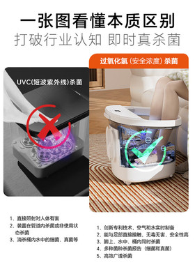 泰昌Taicn泡脚桶美足杀菌按摩高深桶足浴洗脚盆家用加热恒温