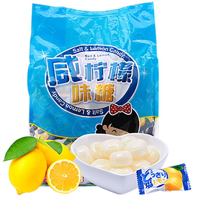 马来西亚进口cocon可康咸柠檬七糖水果味喜糖果批发进口零食品1kg-图0