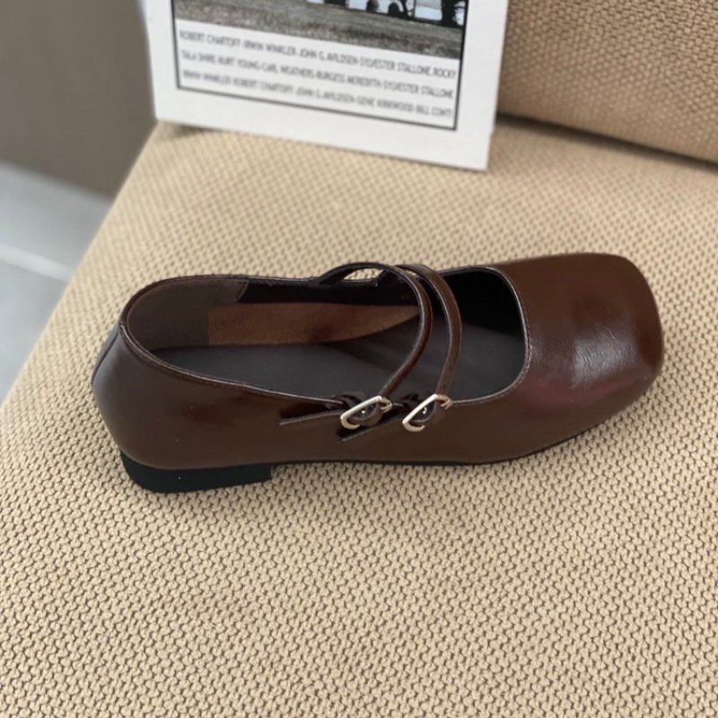 2026春季爆款复古通勤风方头玛丽珍鞋女双带扣浅口平底气质单鞋女,淘宝优惠券,粉丝福利购,淘宝优惠卷