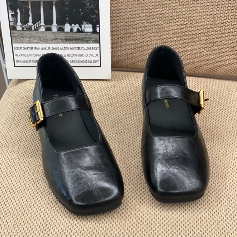 2026春季爆款复古风方头玛丽珍鞋女一字扣带粗跟深口单鞋百搭奶咖,淘宝优惠券,粉丝福利购,淘宝优惠卷