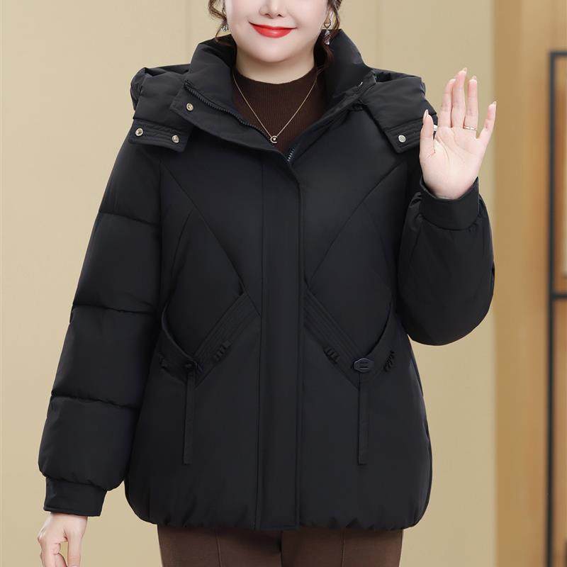 大码女装200斤妈妈冬装短款羽绒棉服保暖中老年人棉衣外套厚棉袄,淘宝优惠券,粉丝福利购,淘宝优惠卷