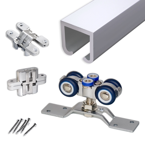 左右推拉折叠窗配件实木窗户平移折叠门吊轨轨道木窗全套五金万向 - 图3