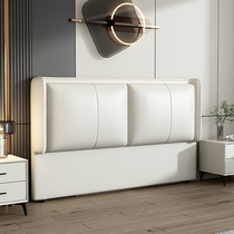 Bedside soft bag backrest 2022 new tech cloth ultra-thin modern minimalist suspension bed with headboard back sheet Single-buy