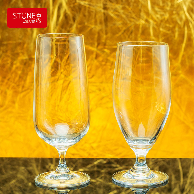 石岛水晶玻璃啤酒杯KTV酒吧酒杯果汁饮料杯欧式扎啤杯子6支ins风,淘宝优惠券,粉丝福利购,淘宝优惠卷