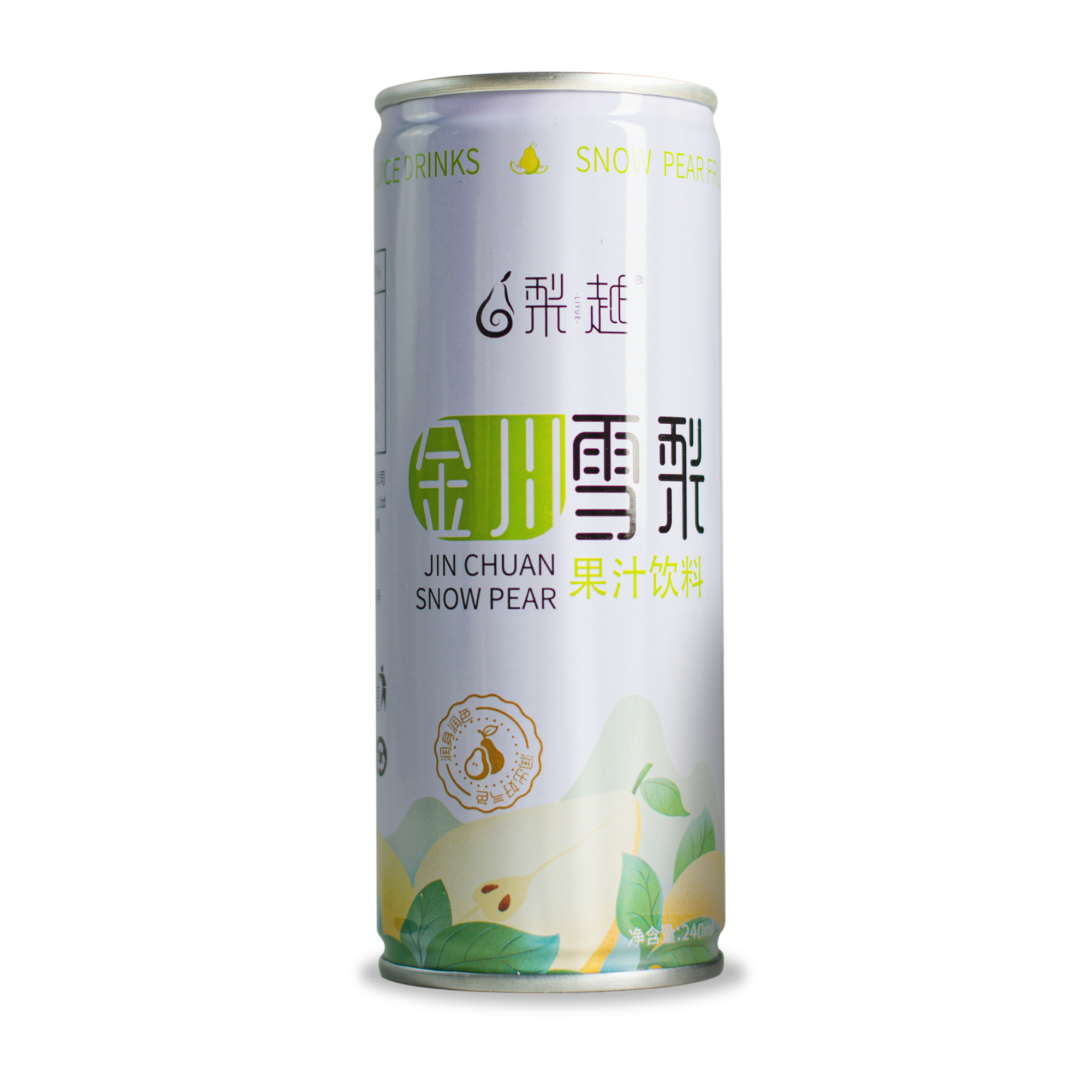 梨越金川雪梨果汁饮料240ml20罐装果汁含量大于百分之十产地直发 - 图1