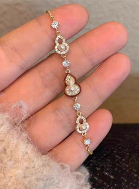 2025新款新中式金色葫芦手链