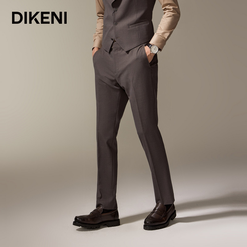 【品质羊毛】迪柯尼新款美拉德老钱风男士高级套装单西裤,淘宝优惠券,粉丝福利购,淘宝优惠卷