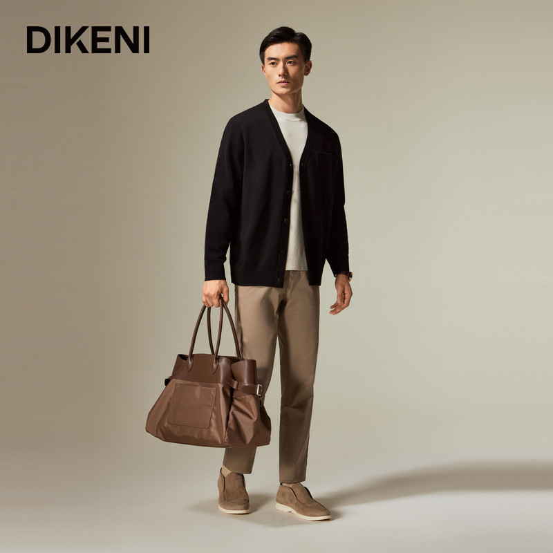 迪柯尼高端男装毛衣针织开衫秋冬新品简约百搭通勤羊毛外套,淘宝优惠券,粉丝福利购,淘宝优惠卷