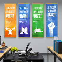 Office Decoration Painting Company Corporate Culture Background Wall Mural Enterprise Motivashi Slogans Propaganda Decorations Hung Painting