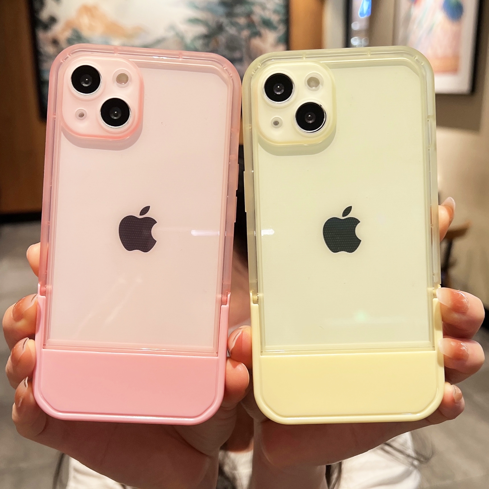 适用苹果13手机壳iphone11创意支架12透明硅胶XR新款x手机套12Pro - 图1