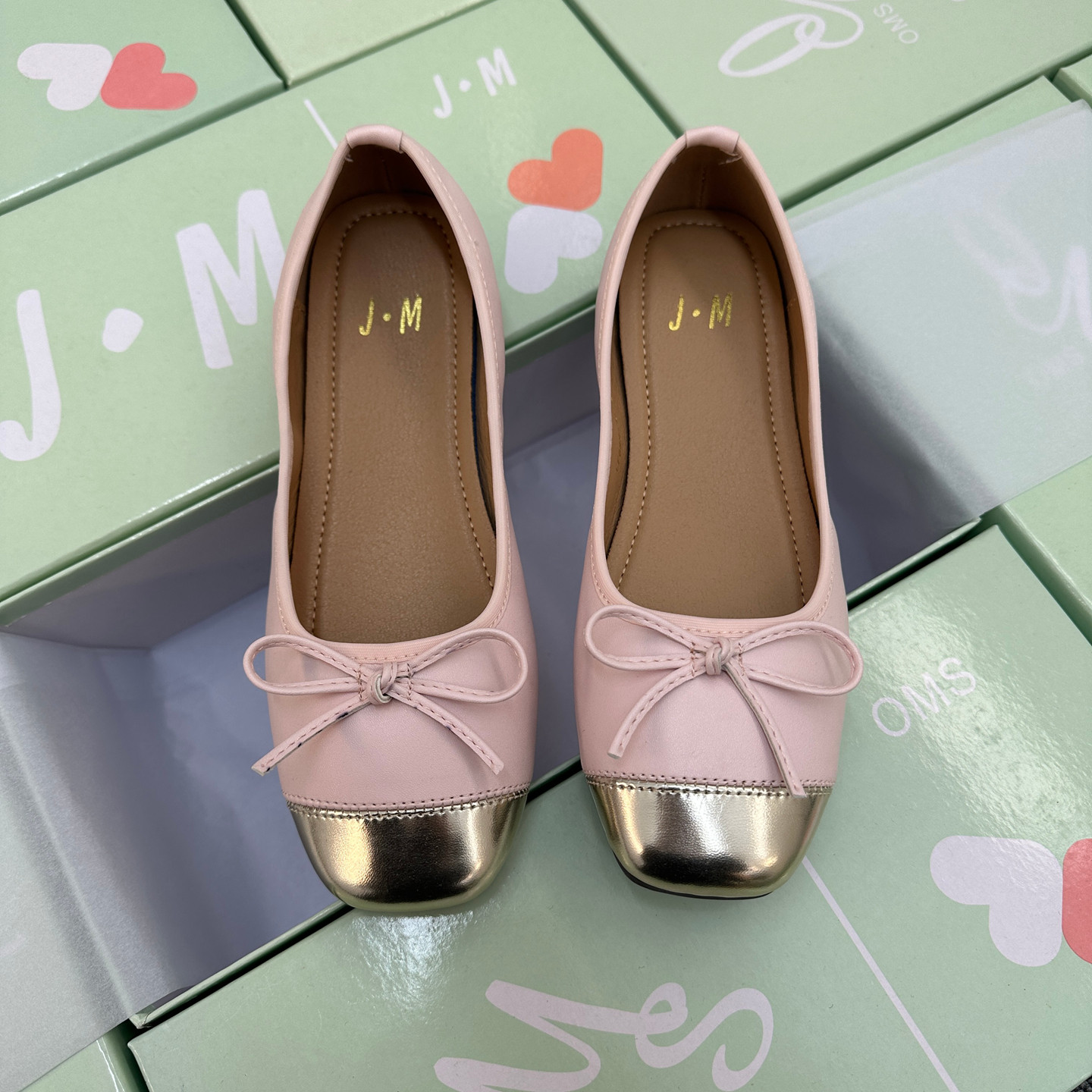 温柔风软面软底一脚蹬女鞋大码蝴蝶结方头拼接舒适平底浅口单鞋,淘宝优惠券,粉丝福利购,淘宝优惠卷