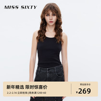 Miss SixtyT shirt woman sleeveless tight round the street Spicy Girl 100 for a ride