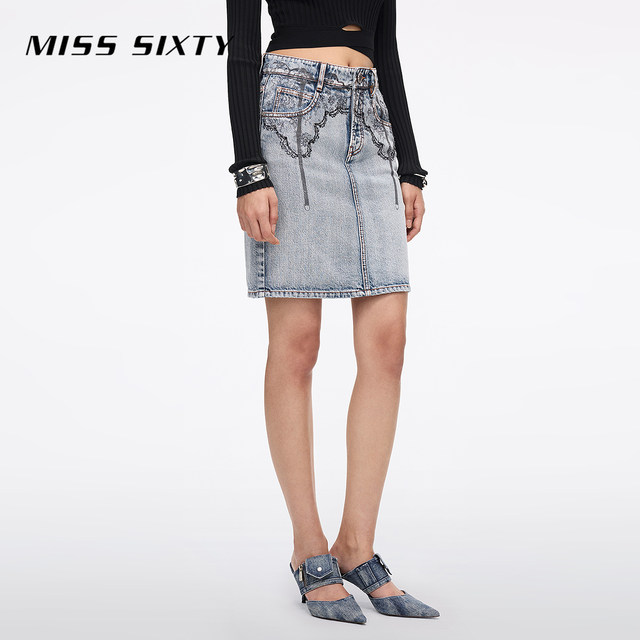 ສິ້ນ denim ພິມ MissSixty