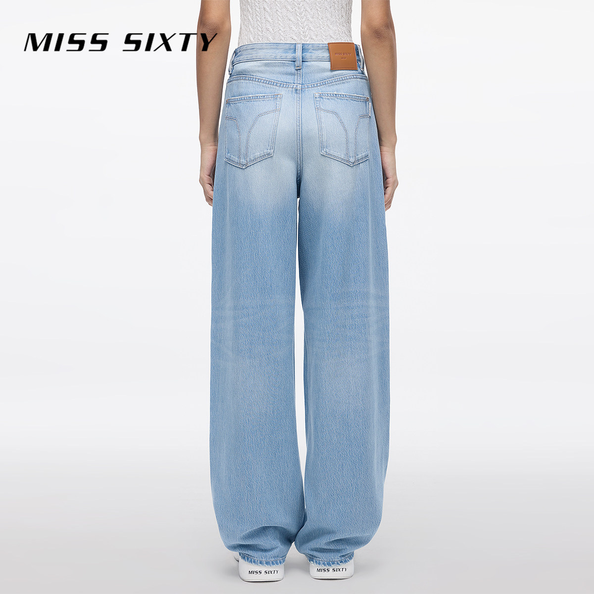 【免费改裤】Miss Sixty2025春秋含莱赛尔牛仔裤垂感宽松拖地裤