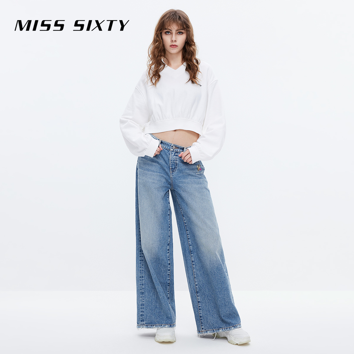 【土耳其牛仔】Miss Sixty不无聊NFT胶囊系列牛仔裤阔腿