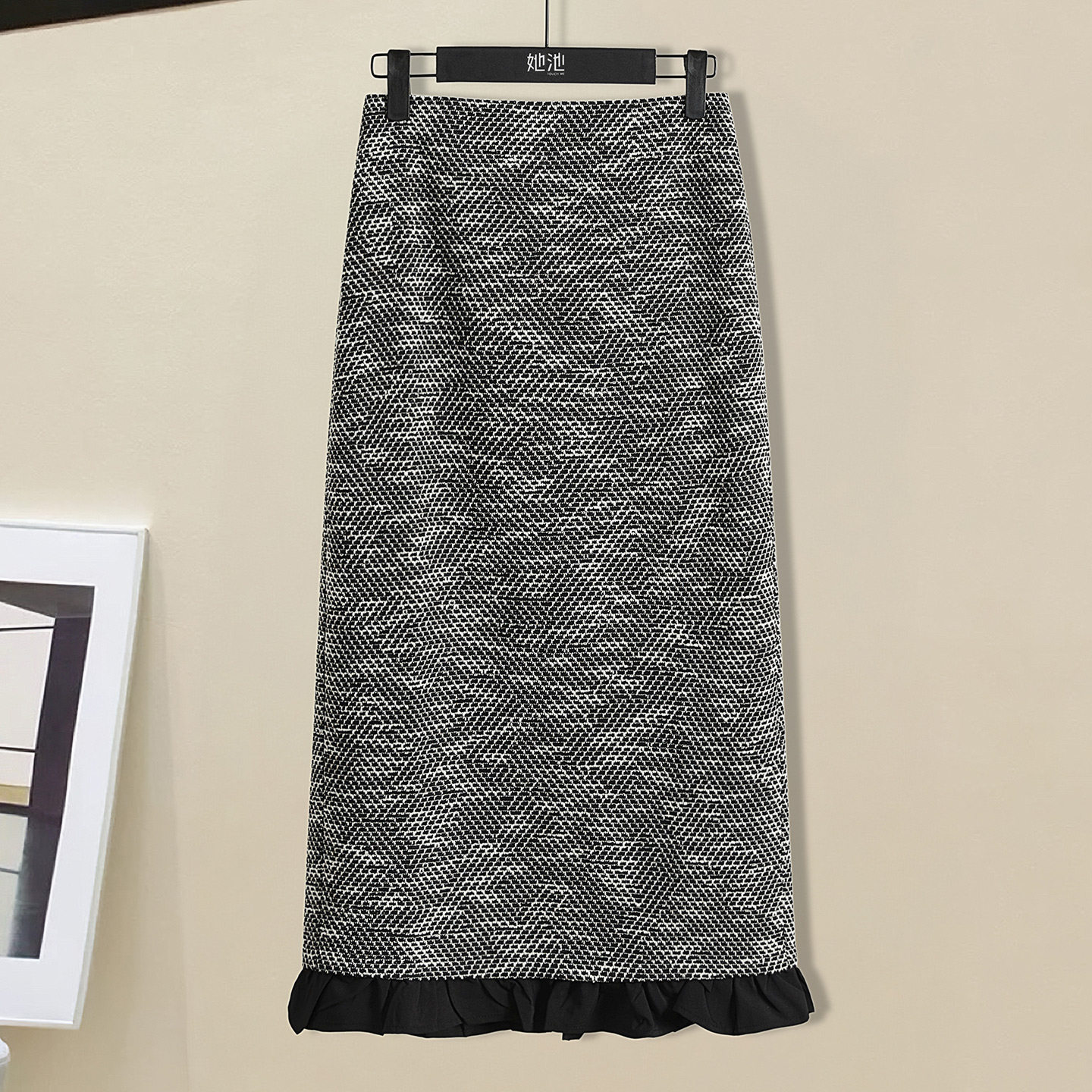 她池时尚套装2026春装新款女装钉珠圆领上衣搭高腰半身裙两件套,淘宝优惠券,粉丝福利购,淘宝优惠卷