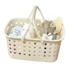 Bath basket, bath basket, storage basket, dry and wet separation, large capacity student dormitory bathroom supplies wash basket