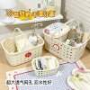 Bath basket, bath basket, storage basket, dry and wet separation, large capacity student dormitory bathroom supplies wash basket