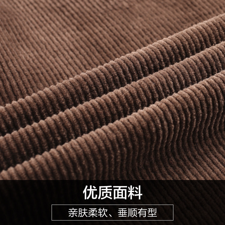 灯芯绒秋冬2020新款妈妈装阔腿裤 娇兰芭莉中老年女装