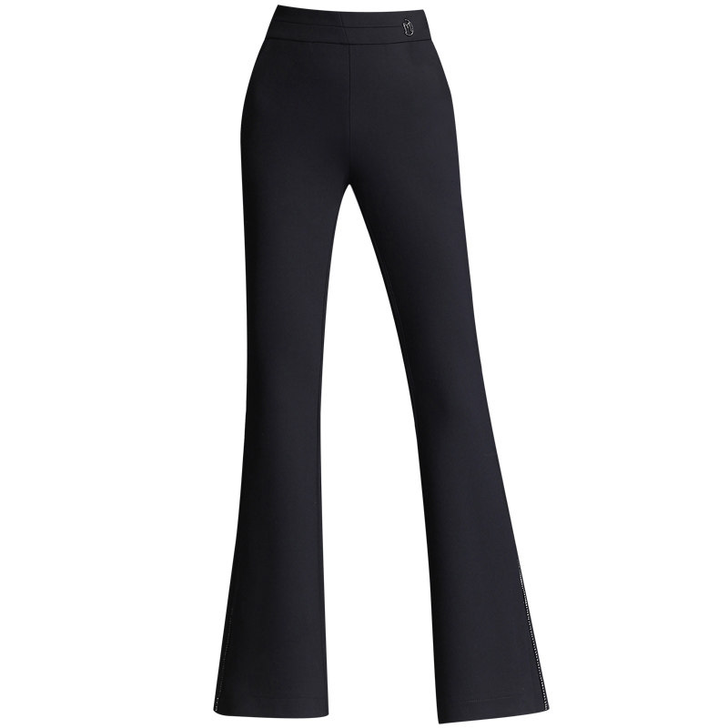 微喇叭裤高腰2020秋季新款妈妈裤子 娇兰芭莉中老年女装