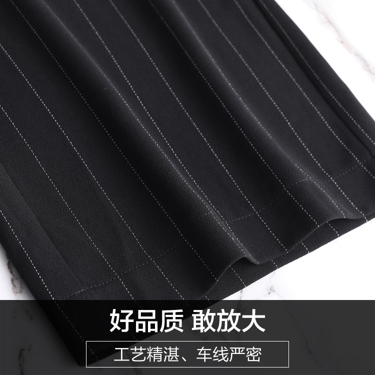 2020新款夏季薄款条纹中老年女裤 娇兰芭莉中老年女装