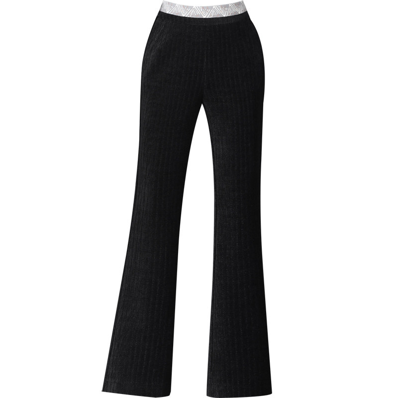 松紧腰微秋冬季妈妈装中年喇叭裤 娇兰芭莉中老年女装