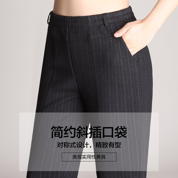 中老年冬装妈妈裤子女加绒加厚棉裤 娇兰芭莉中老年女装