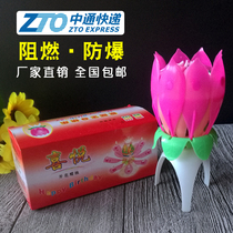 Birthday Cake Candle Music Candle Lotus Flowers Blooming Candle Creative Candle Romantic Candle 100