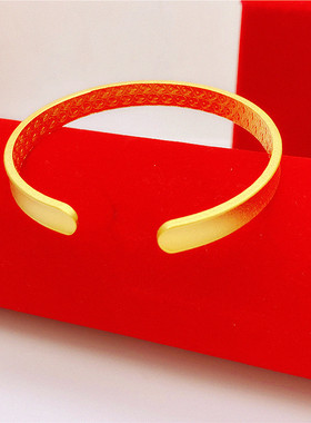 民族风仿真越南沙金祥云手镯女