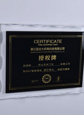 爆大号奖牌纪念奖牌定制定做加盟牌牌匾授权牌授权牌优秀员工年会