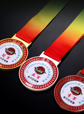 奖牌定制篮球挂牌足球奖章羽毛球奖杯定做网球马拉松跑步优秀年会