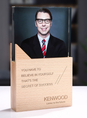 水晶奖杯定制木质奖牌定做优秀员工入职周年庆毕业纪念牌制作年会