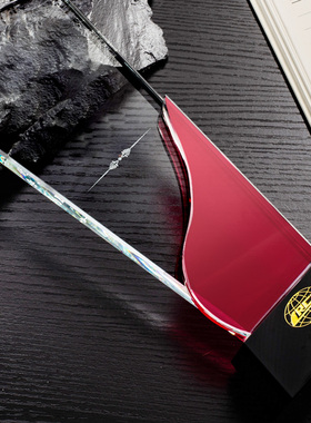 优秀先进工作者奖杯定制创意水晶奖杯退休留念纪念品奖杯奖牌年会