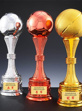 特大号篮球奖杯定制超大足球奖杯比赛总冠军世界杯创意大力神年会