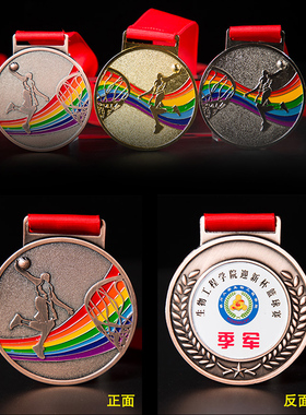 奖牌定制运动会比赛乒乓球篮球足球羽毛球MPV篮球奖牌制优秀年会