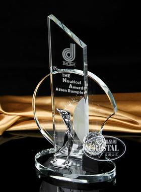 换LOGO高尔夫球奖杯奖牌冠军团体合金定制金银铜比赛颁奖优秀年会