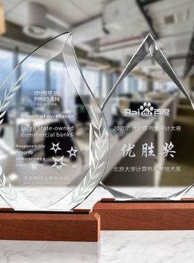 奖杯定制木质授权牌奖牌定做企业优秀员工年会颁奖纪念品优秀年会