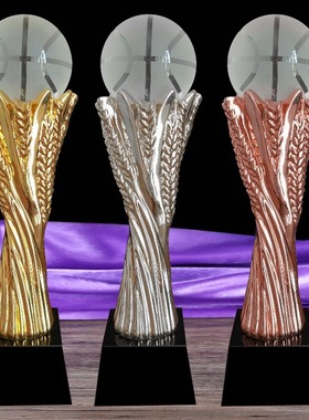 篮球奖杯奖牌创意定制运动会比赛MVP冠军水晶奖杯制作个性刻年会