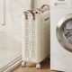 Dirty clothes basket is multi-purpose and easy to store