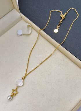 四叶草吊坠项链FOLO钛钢女时尚