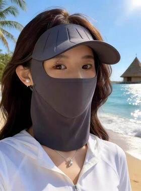 防晒面罩女全脸防紫外线脸基尼口