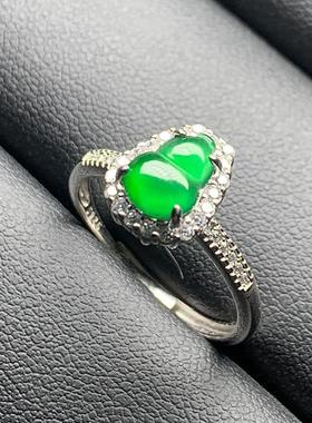 胖东来同款天然翡翠葫芦戒指