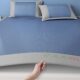 2026 new high standard summer ice silk mat three-piece set soft mat student dormitory single foldable machine washable