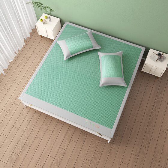 2026 new high standard summer ice silk mat three-piece set soft mat student dormitory single foldable machine washable