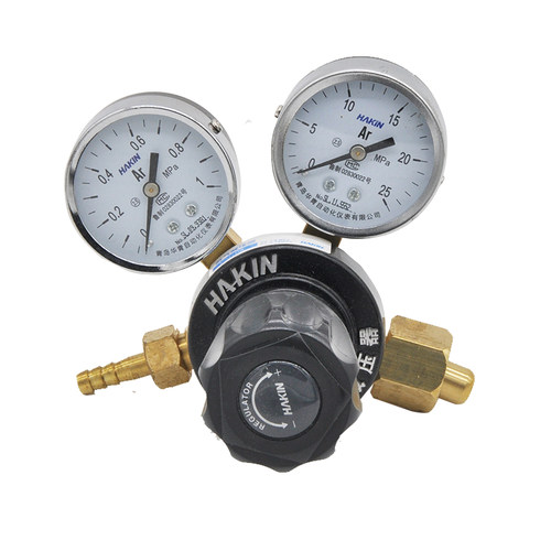 青岛HAKIN/华青氩气减压器YAr-04减压阀压力表氩气表调节阀 - 图0