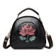 Chinese style small bag lotus embroidery ladies small round bag